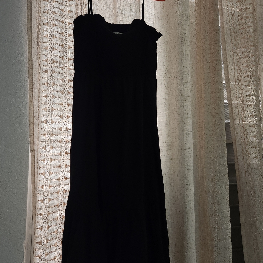 Black Spaghetti Strap Maxi Sundress